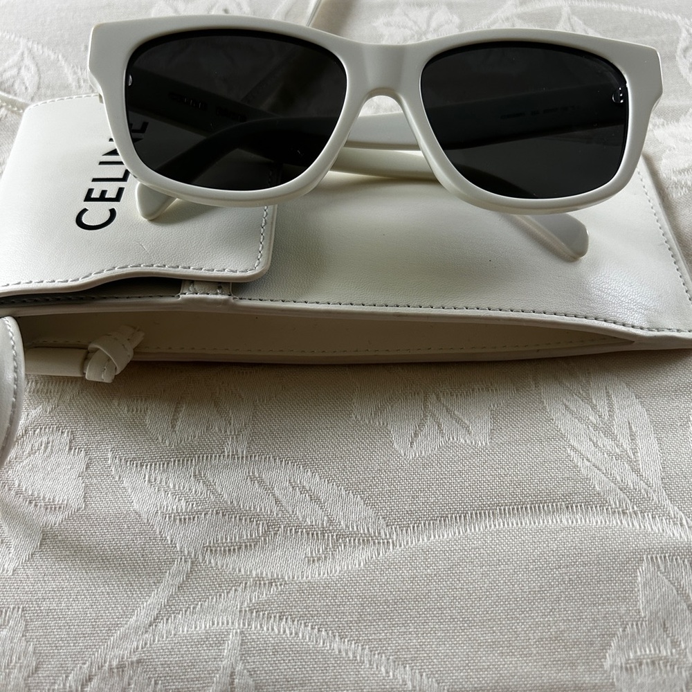 Celine White Sunglasses